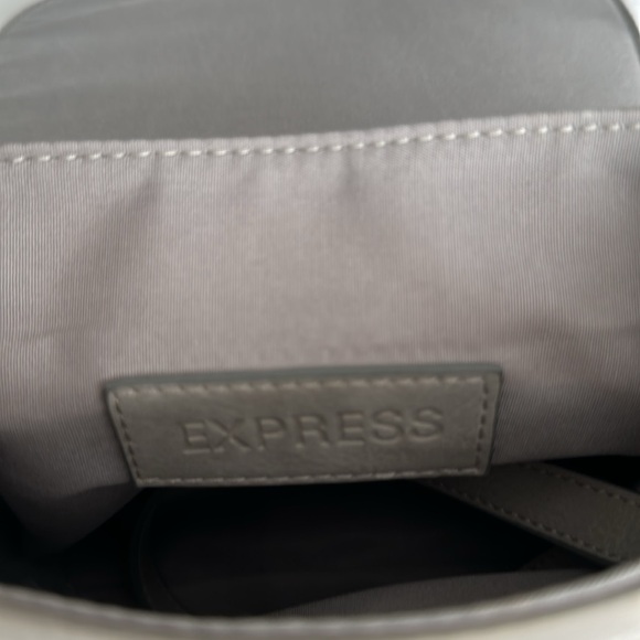 Express Brand Faux Leather Gray Colored  Purse - Picture 8 of 9